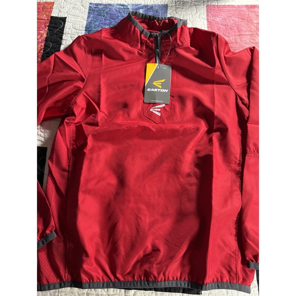 Easton M5 Cage Jacket Size Youth Small Red Charcoal Girls NWT YS